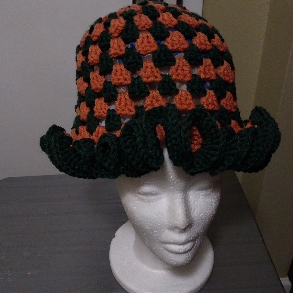 Handmade Crochet Knit Hat one of a kind